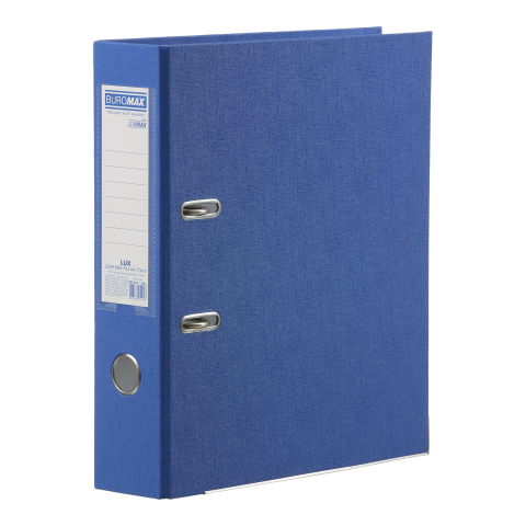 Папка-реєстратор BUROMAX LUX JOBMAX (BM.3011-02c) А4, 70/75 мм (внутр./зовн.), синя